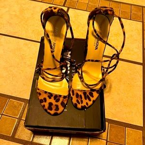 Leopard print sandal